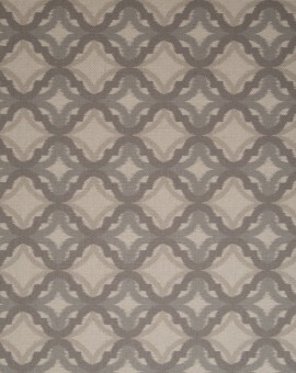 LINHO TRAMADO ESTAMPADO IKAT CINZA