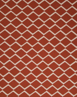 LINHO TRAMADO ESTAMPADO GEOMETRICO LOSANGO BRICK (TERRACOTA)