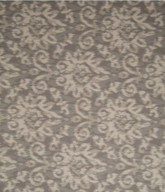 LINHO TRAMADO ESTAMPADO IKAT CINZA