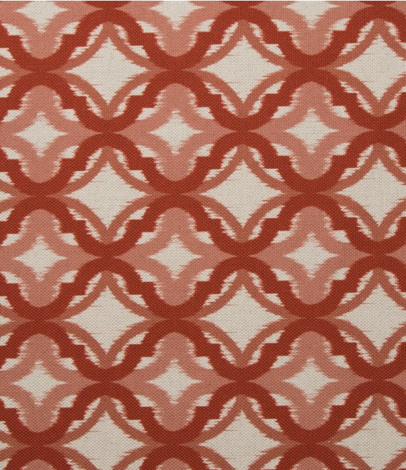 LINHO TRAMADO ESTAMPADO IKAT BRICK (TERRACOTA)