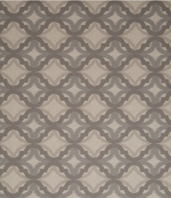 LINHO TRAMADO ESTAMPADO IKAT CINZA